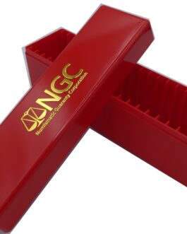 【NGC スラブホルダー ２０枚用】『カラー：赤 』 NGC社スラブホルダー NGC社鑑定コイン用 収納ボックス