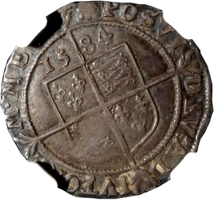 【NGC鑑定 VF30】イギリス エリザベス1世 6ペンス銀貨 1584年 Queen ELIZABETH イングランド - 画像 (5)
