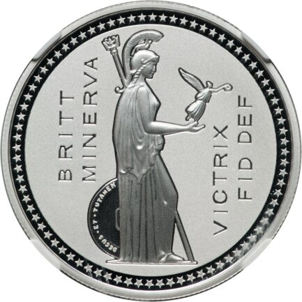 2021年 NGC PF70 最高鑑定品 英国領アセンション島 5ポンド銀貨 プルーフ銀貨 エリザベス二世女王 モダンコイン  銀貨 ブリタニア Queen ELIZABETH 鑑定済みコイン ウルトラカメオ ULTRA CAMEO コイン 鑑定 貨幣 通貨 現物資産 - 画像 (5)