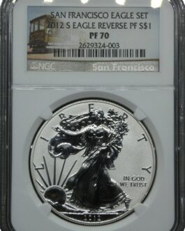 最高鑑定 NGC PF70 リバースプルーフ イーグル銀貨 2012年 最高鑑定コイン アメリカ シルバーイーグル タイプ１ 米国 Reverse Proof Silver 銀貨 １ドル銀貨 サンフランシスコ造幣局