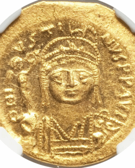 【NGC鑑定 MS】ビザンツ帝国（東ローマ帝国） ユスティヌス2世 ソリダス金貨 565-578年