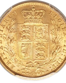 【PCGS鑑定 MS64+】イギリス ビクトリア女王 ソブリン金貨 1853年