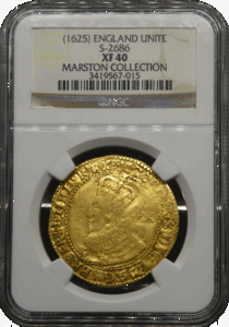 投稿についてもっと詳しく 1625年 チャールズ１世 ユナイト金貨 NGC鑑定 XF40 ハンマーコイン イギリス
