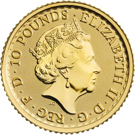 英国ブリタニア金貨（1/10オンス） 2021年 イギリス 新品未使用 - 画像 (3)