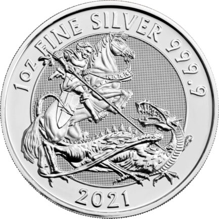 英国ヴァリアント銀貨（1オンス） 2021年 イギリス 新品未使用 - 画像 (3)