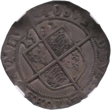 【NGC鑑定 VF30】イギリス エリザベス1世 6ペンス銀貨 1592年 Queen ELIZABETH イングランド - 画像 (3)