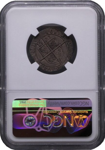 【NGC鑑定 VF30】イギリス エリザベス1世 6ペンス銀貨 1592年 Queen ELIZABETH イングランド - 画像 (5)