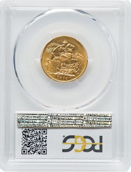 1874年 PCGS鑑定 AU58 オーストラリア ビクトリア女王 ソブリン金貨 ヤングヘッド アンティークコイン 1Sov金貨 英国 ヴィクトリア女王 英連邦 イギリス王室 セントジョージの竜退治 金貨 コイン - 画像 (5)