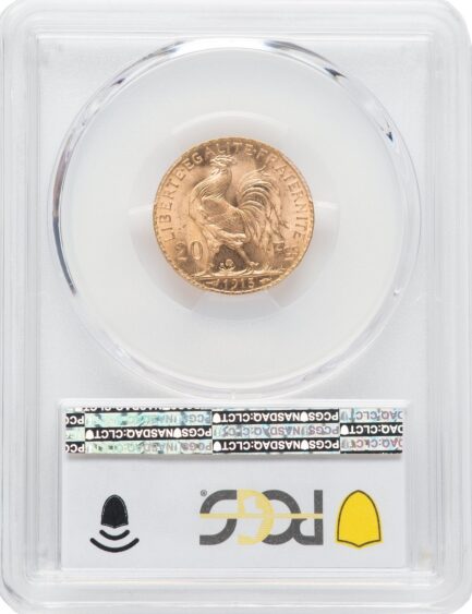 PCGS 高鑑定 マリアンヌ金貨 フランス 1913年 女神 ルースター ガリアの雄鶏 20フラン金貨 アンティークコイン 20世紀 モダンコイン 金貨 鑑定済みコイン マリアンヌ コイン 鑑定 貨幣 - 画像 (5)