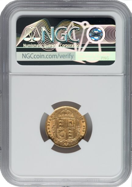 NGC鑑定 1892年 AU58 イギリス ビクトリア女王 ハーフソブリン金貨 ジュビリーヘッド アンティークコイン 1/2ソブリン 1/2Sov金貨 英国 ヴィクトリア女王 イングランド イギリス王室 シールド 金貨 コイン 鑑定 貨幣 通貨 現物資産 NGC AU - 画像 (5)
