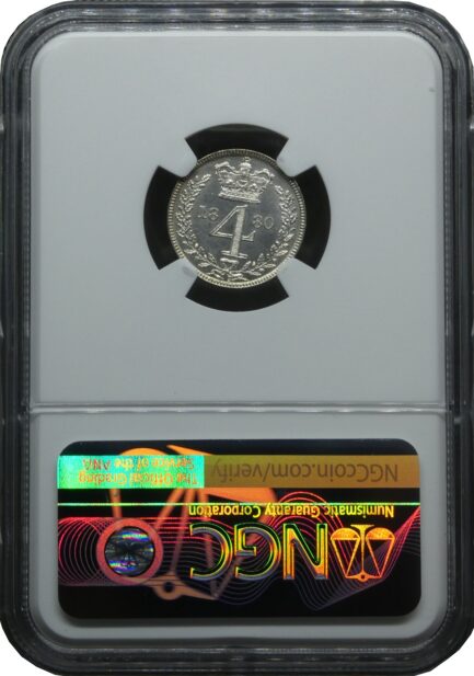NGC鑑定 ５枚セット ヴィクトリア銀貨 マウンディセット 英国 アンティークコイン 19世紀 Pence １ペンス ２ペンス ３ペンス ４ペンス 銀貨 Victoria ヤングヘッド ベール 鑑定済みコイン Royal Maundy イギリス ビクトリア コイン 鑑定 貨幣 通貨 現物資産 - 画像 (3)
