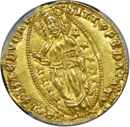 【PCGS鑑定 MS64】イタリア ベニス ゼッキーノ金貨 ダカット金貨 1400-1413年 金貨 金 アンティークコイン 現物資産 ダカット 高鑑定 高鑑定品 Italy Venice 1400年 1413年 - 画像 (4)