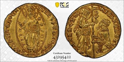 【PCGS鑑定 MS64】イタリア ベニス ゼッキーノ金貨 ダカット金貨 1400-1413年 金貨 金 アンティークコイン 現物資産 ダカット 高鑑定 高鑑定品 Italy Venice 1400年 1413年 - 画像 (2)