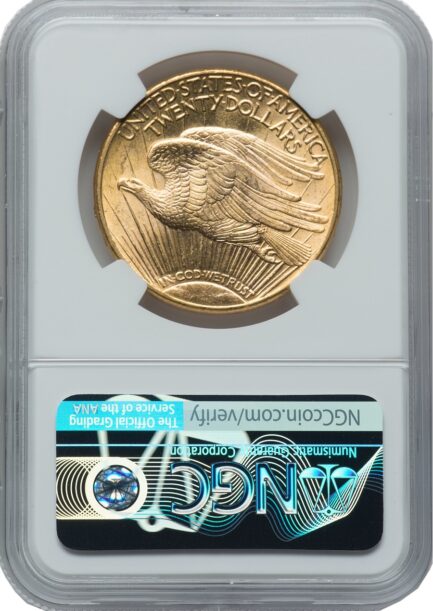 【NGC鑑定 MS65】アメリカ ダブルイーグル２０ドル金貨 セントゴーデンス金貨 1915年 NGC 高鑑定 $20 Saint-Gaudens Double Eagle 米国 サンフランシスコ - 画像 (5)