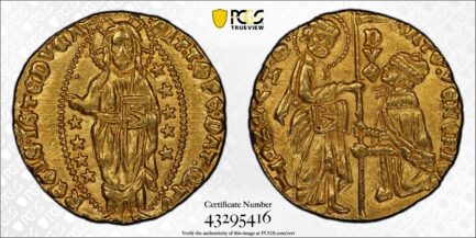 【PCGS鑑定 MS64】イタリア ベニス ゼッキーノ金貨 ダカット金貨 1382-1400年 金貨 金 アンティークコイン 現物資産 ダカット 高鑑定 高鑑定品 Italy Venice 1382年 1400年 - 画像 (4)
