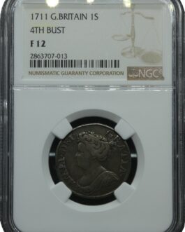 アン女王 1シリング銀貨 NGC鑑定 F12 1711年 イギリス イングランド アンティークコイン 1shilling 銀貨 レアコイン 英国 NGC Queen ANNE 鑑定済みコイン England コイン 鑑定 貨幣 通貨 現物資産 銀貨 1711