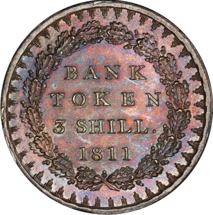 高鑑定 MS63 ジョージ３世 3シリング銀貨 PCGS鑑定 1811年 イギリス イングランド アンティークコイン 3shilling銀貨 レアコイン 英国 PCGS George III 鑑定済みコイン England コイン 鑑定 貨幣 通貨 現物資産 銀貨 1708 イングランド銀行 トークン - 画像 (4)