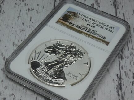 最高鑑定 NGC PF70 リバースプルーフ イーグル銀貨 2012年 最高鑑定コイン アメリカ シルバーイーグル タイプ１ 米国 Reverse Proof Silver 銀貨 １ドル銀貨 サンフランシスコ造幣局 - 画像 (6)