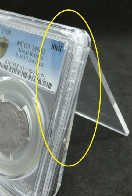 【わけあり】 高鑑定 MS63 アン女王 1シリング銀貨 PCGS鑑定 1708年 イギリス イングランド アンティークコイン 1shilling 銀貨 レアコイン 英国 PCGS Queen ANNE 鑑定済みコイン - 画像 (7)