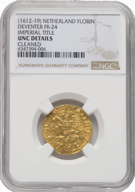 NGC 1612-1619年 オランダ デフェンター市 1ゴルデン金貨