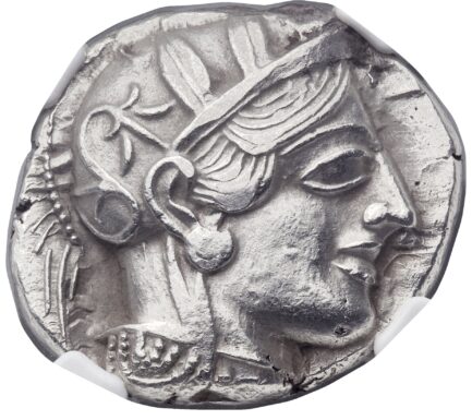【NGC鑑定 Ch AU】古代ギリシャ アッティカ アテネ テトラドラクマ銀貨 BC.440-404【逸品】 - 画像 (3)