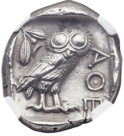 【NGC鑑定 Ch AU】古代ギリシャ アッティカ アテネ テトラドラクマ銀貨 BC.440-404【逸品】 - 画像 (2)