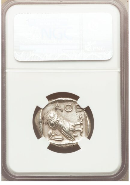 【NGC鑑定 Ch AU】古代ギリシャ アッティカ アテネ テトラドラクマ銀貨 BC.440-404【逸品】 - 画像 (5)