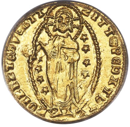 【PCGS鑑定 MS64】イタリア アカイア公国 ゼッキーノ金貨 1346-1364年 - 画像 (4)