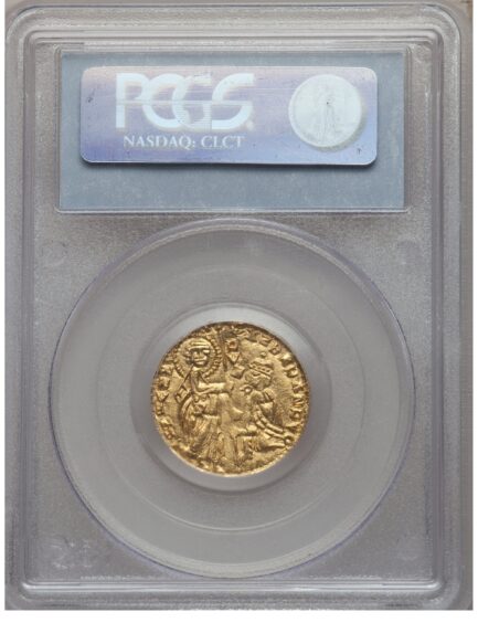 【PCGS鑑定 MS64】イタリア アカイア公国 ゼッキーノ金貨 1346-1364年 - 画像 (3)