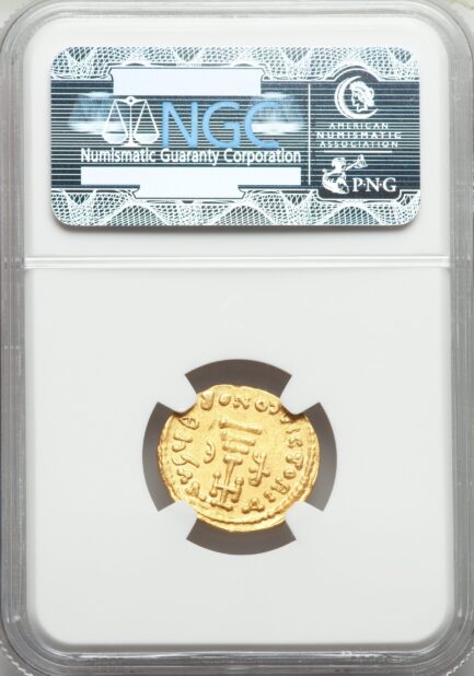 【NGC鑑定 Ch AU】ビザンツ帝国（東ローマ帝国） 皇帝ヘラクレイオス ソリダス金貨 610-641年 - 画像 (3)