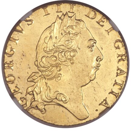 【NGC鑑定 MS63】イギリス ジョージ3世 ギニー金貨（スペードギニー） 1798年