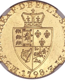 【NGC鑑定 MS63】イギリス ジョージ3世 ギニー金貨（スペードギニー） 1798年