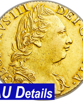 【NGC鑑定 AU Details】イギリス ジョージ3世 ギニー金貨 1784年