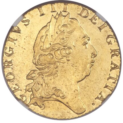 【NGC鑑定 MS64】イギリス ジョージ3世 ギニー金貨（スペードギニー） 1798年 - 画像 (2)