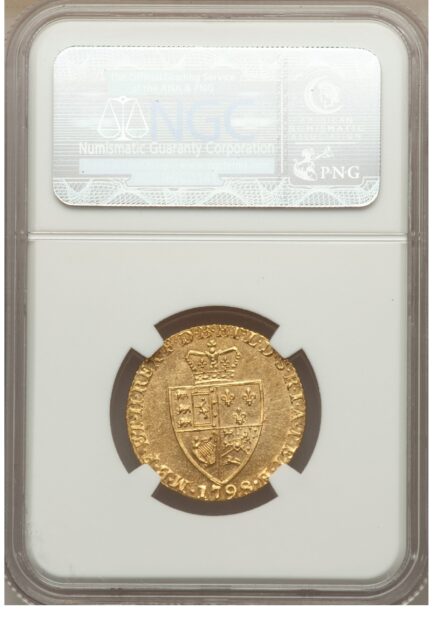 【NGC鑑定 MS64】イギリス ジョージ3世 ギニー金貨（スペードギニー） 1798年 - 画像 (5)