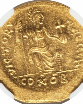 【NGC鑑定 MS】ビザンツ帝国（東ローマ帝国） ユスティヌス2世 ソリダス金貨 565-578年
