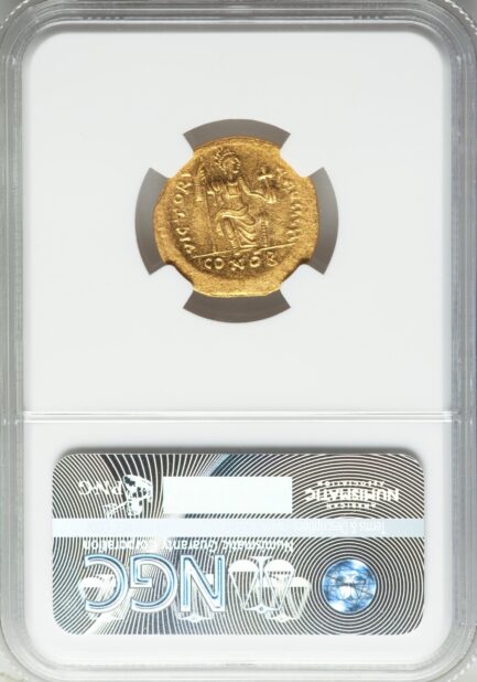 【NGC鑑定 MS】ビザンツ帝国（東ローマ帝国） ユスティヌス2世 ソリダス金貨 565-578年 - 画像 (4)