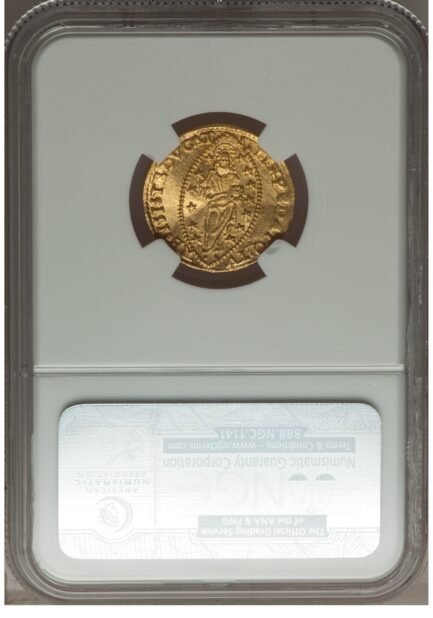 【NGC鑑定 MS63】イタリア ベニス ゼッキーノ金貨（ダカット金貨） 1545-1553年 - 画像 (4)