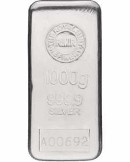 英国王立造幣局　シルバーバー（銀地金）　1kg　新品