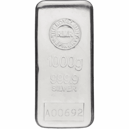 英国王立造幣局　シルバーバー（銀地金）　1kg　新品