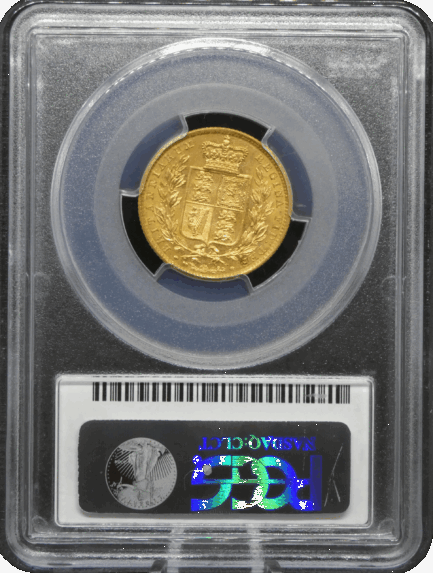 【希少】ビクトリア女王 1ソブリン金貨 PCGS鑑定 1848年 イギリス イングランド アンティークコイン 金貨 1sov 金貨 レアコイン 英国 PCGS 鑑定済みコイン - 画像 (5)