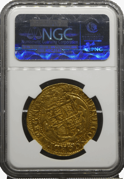 【レアコイン】チャールズ一世 ユナイト金貨 NGC鑑定 XF40 1625年 ハンマーコイン イギリス イングランド アンティークコイン 金貨 UNITE金貨 - 画像 (5)